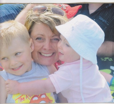 Linda 40 år idag. stolt mor till Gusten och Sigge-Fabian