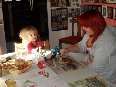 Hardy och mammaEvelina