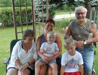 Linda med barnen Gusten och Sigge - Fabian