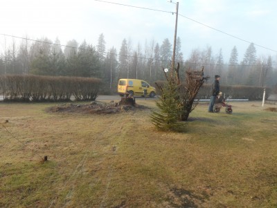 Postbilen på ingång.