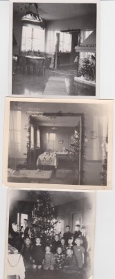 jul på skolhemmet. Några av de 40 barnen. Jag två på första raden.