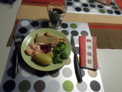 En enkel men jättegod middag ...