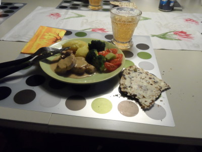 Kjell bjöd på sin specialare. Fläskfile igår