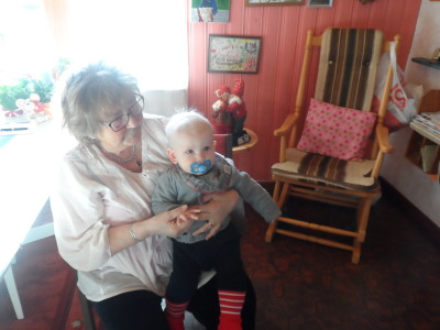 Lila Veine förgyllde vår dag.