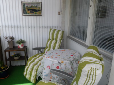 Liten men mysig vår balkong