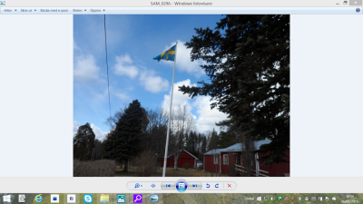 Vår fina flagga i Holafors