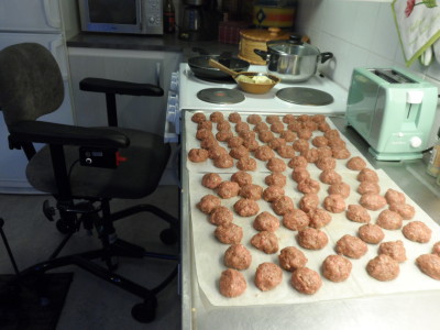 köttbullar på gång.