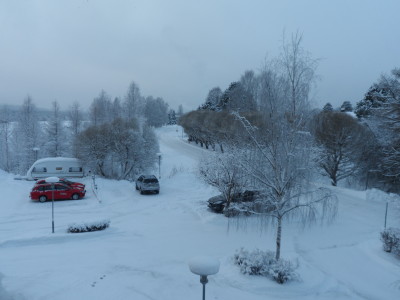 Vintervy från balkongen