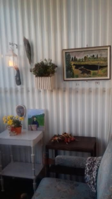 Min trivselhörna på balkongen